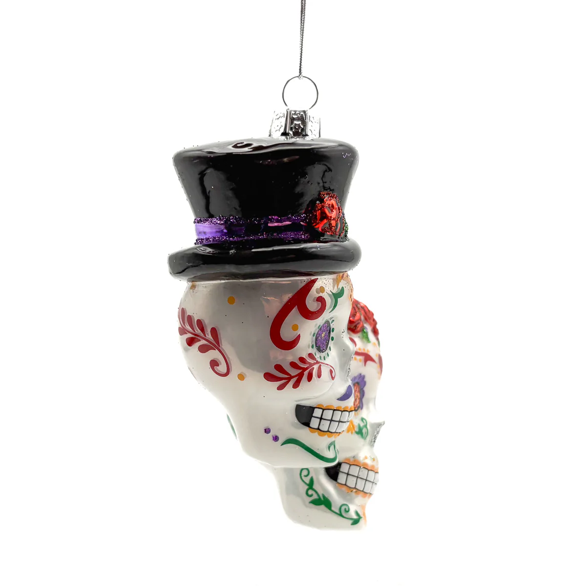 Forever Love Sugar Skull Novios Ornament - Image 3