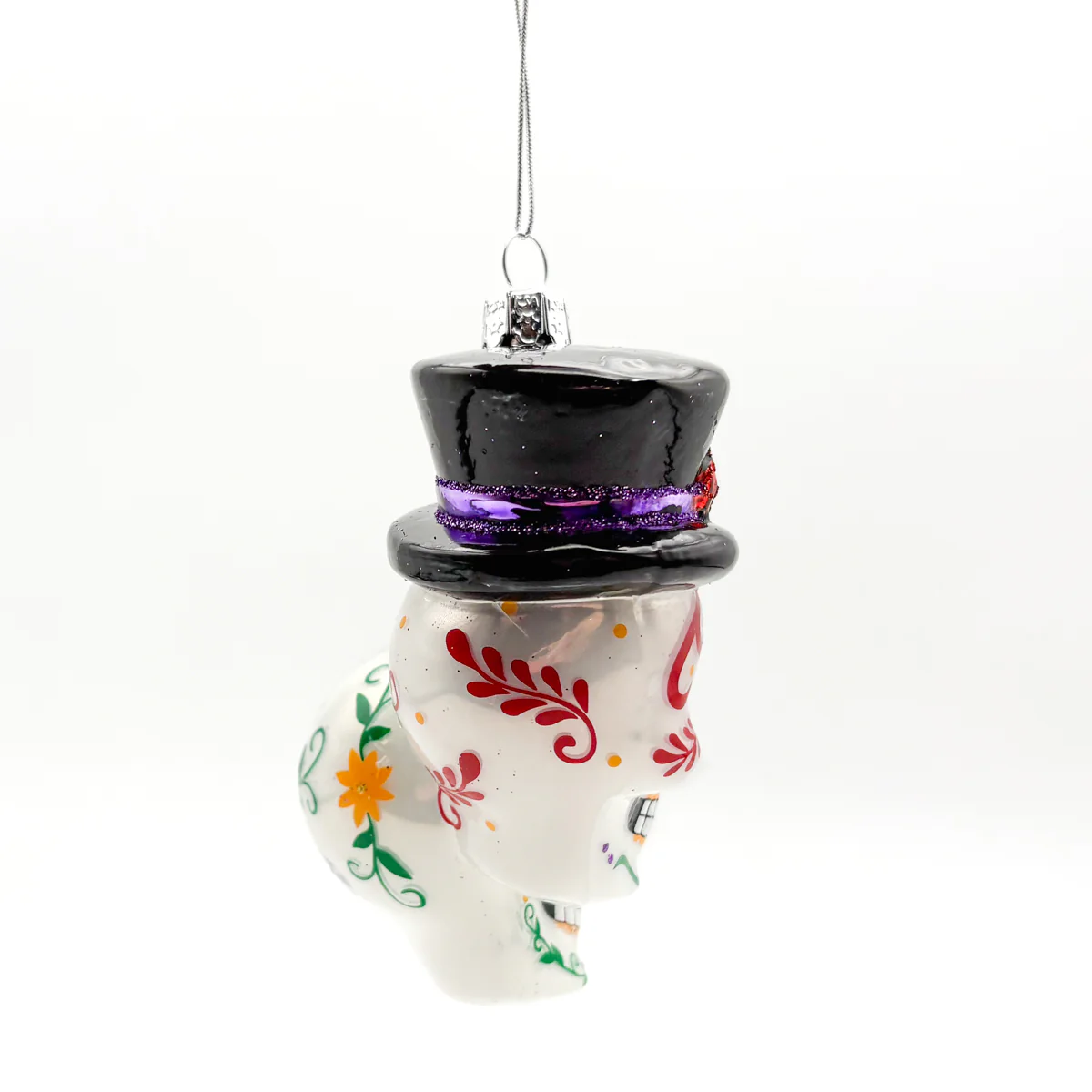 Forever Love Sugar Skull Novios Ornament - Image 4