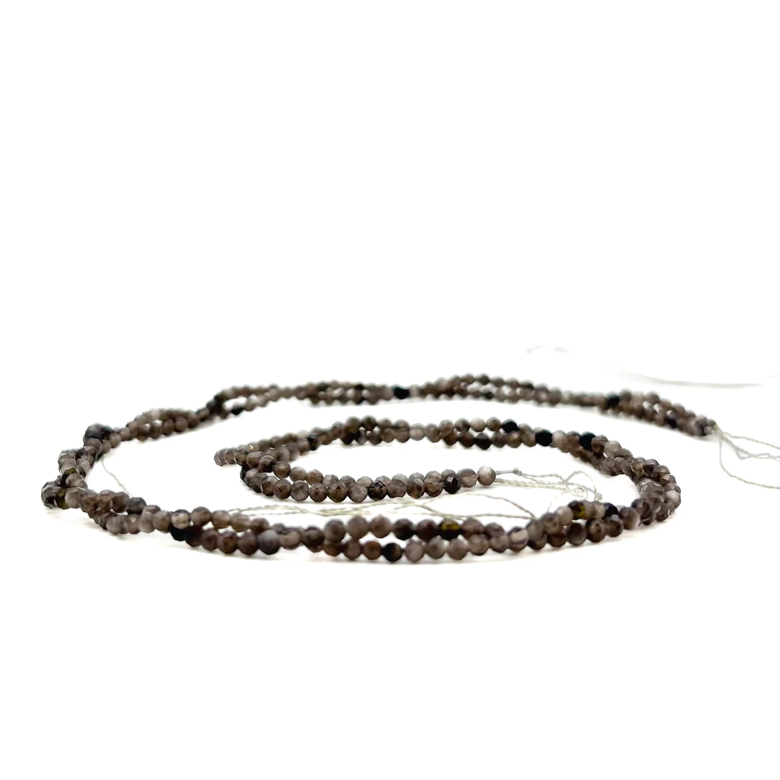Obsidian Golden 2.5mm Faceted Rounds Bead Strand - Image 11