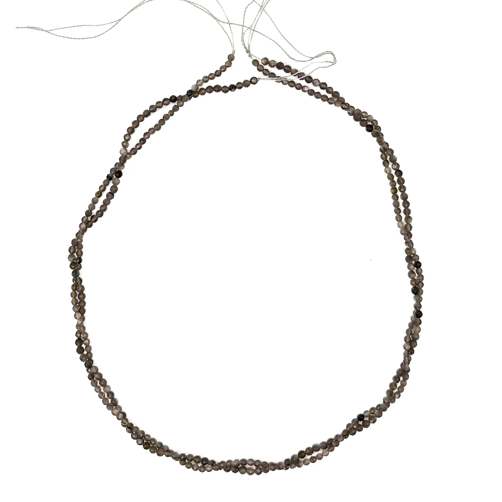 Obsidian Golden 2.5mm Faceted Rounds Bead Strand - Image 12
