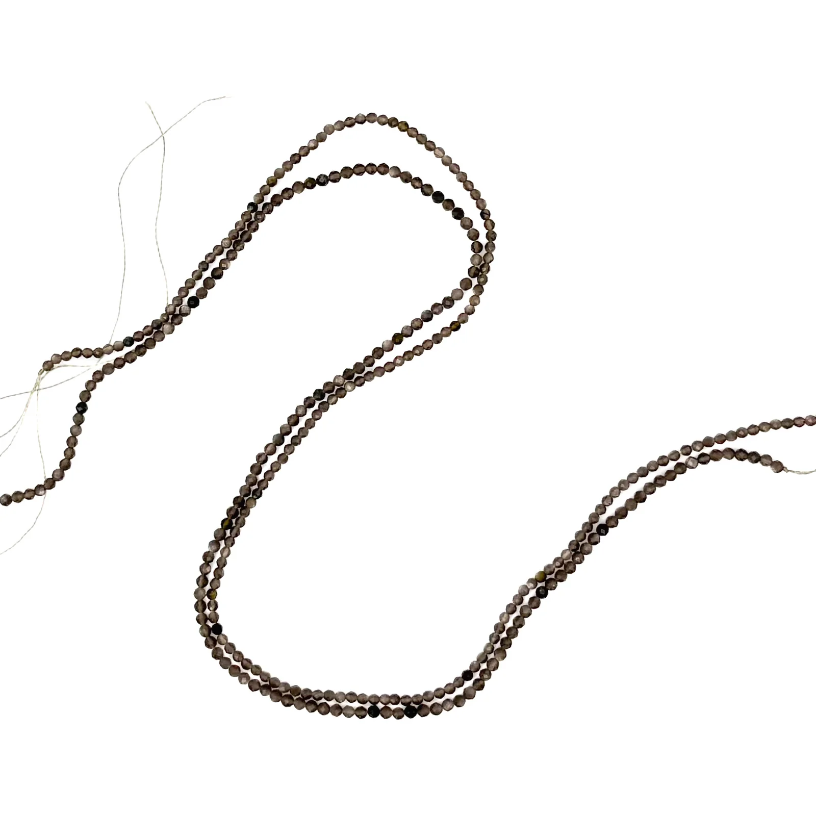 Obsidian Golden 2.5mm Faceted Rounds Bead Strand - Image 4
