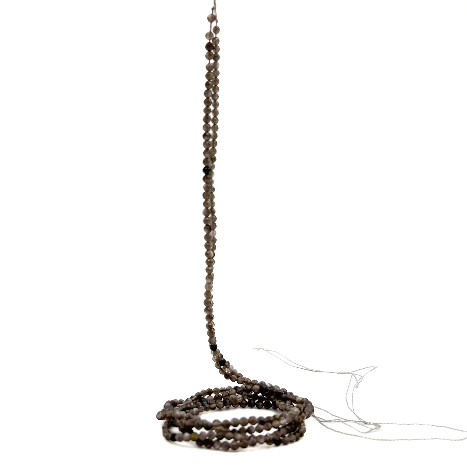 Obsidian Golden 2.5mm Faceted Rounds Bead Strand - Image 9
