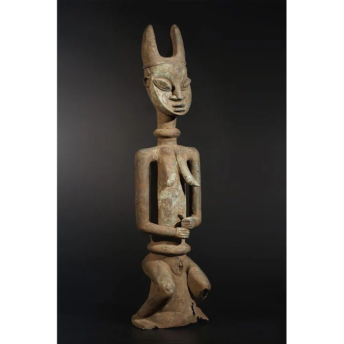 Yoruba Ogboni Shrine Figures PAIR, Nigeria #778 - Image 11