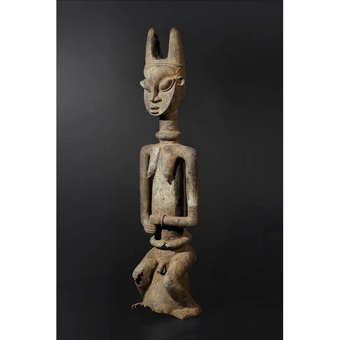 Yoruba Ogboni Shrine Figures PAIR, Nigeria #778 - Image 4