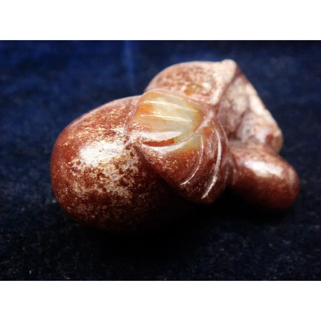 Old Nephrite Jade Carved Bottle Gourd & Baby Gourd w/ Leaf - Image 6