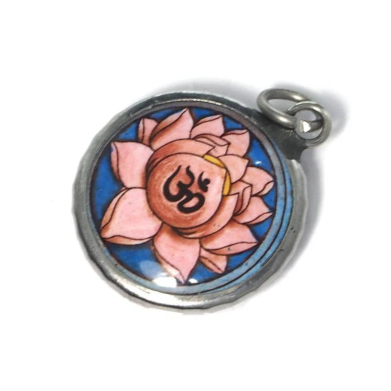 Om Lotus Pendant - Image 3