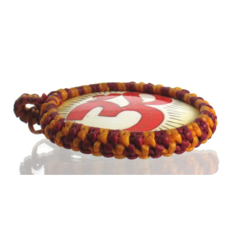 OM Pendant with Macrame Bale - Image 2