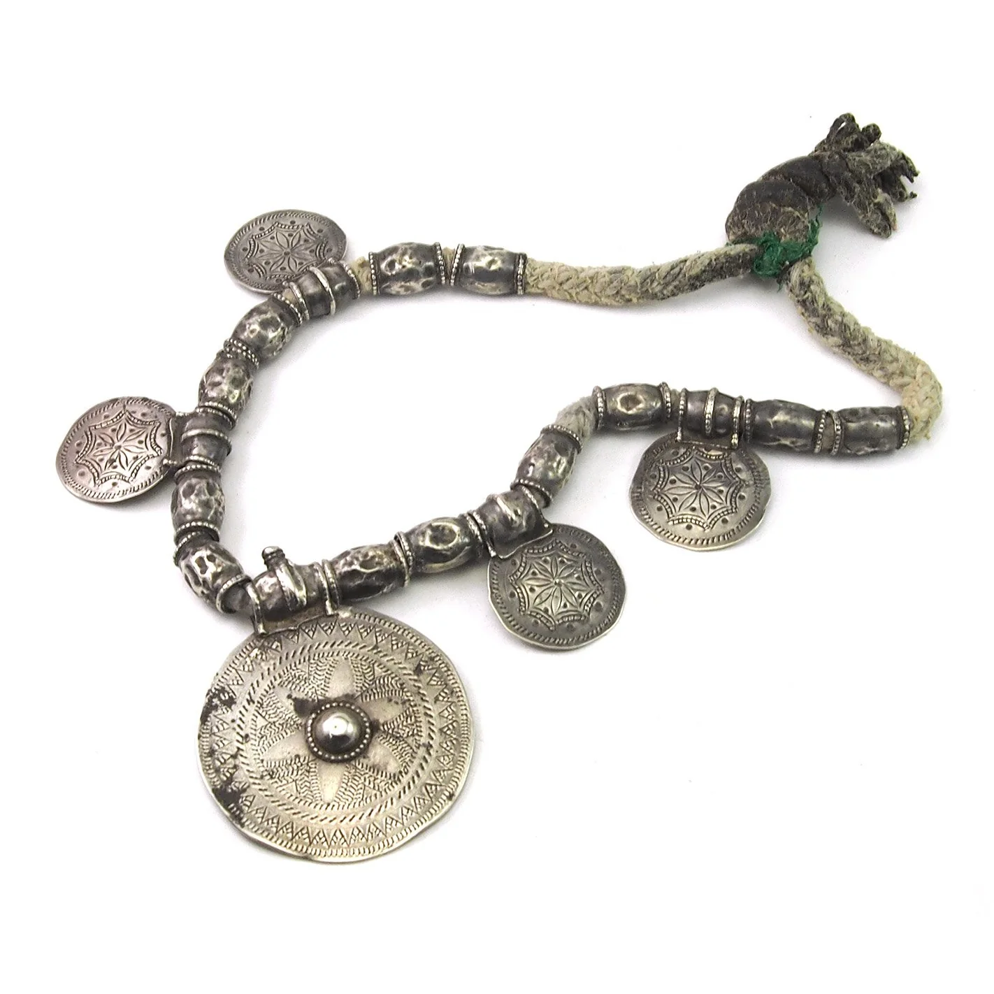 Omani Tribal Silver Somt Necklace - Image 4
