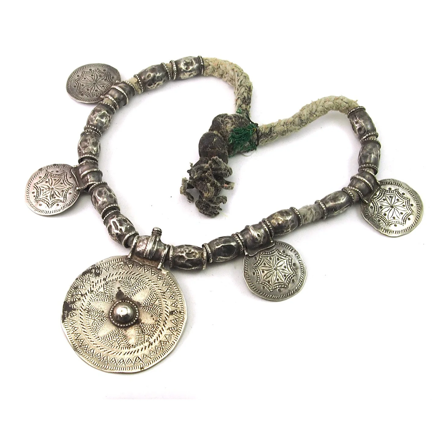 Omani Tribal Silver Somt Necklace - Image 5