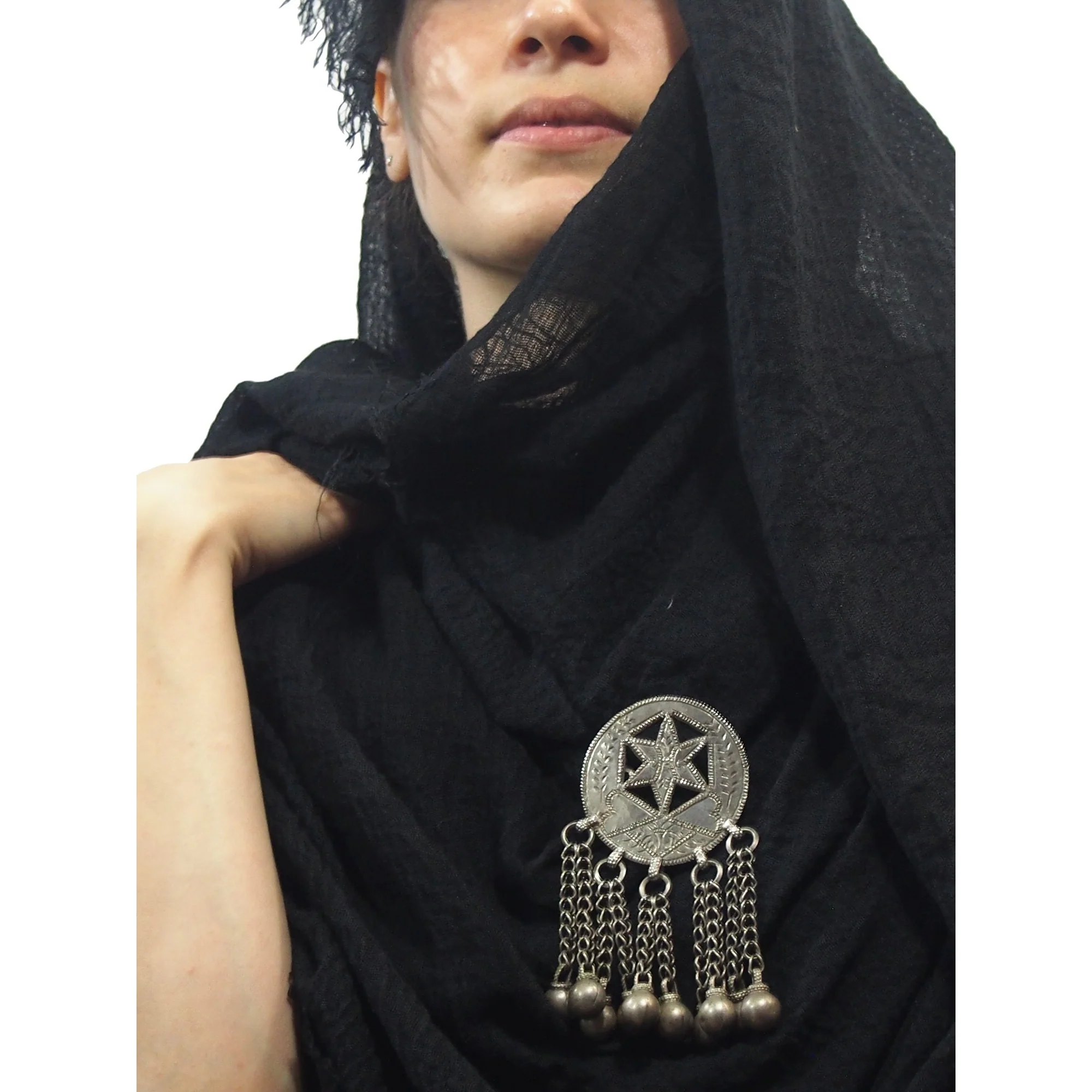 Omani Silver Halka Pendant / Brooch - Image 2
