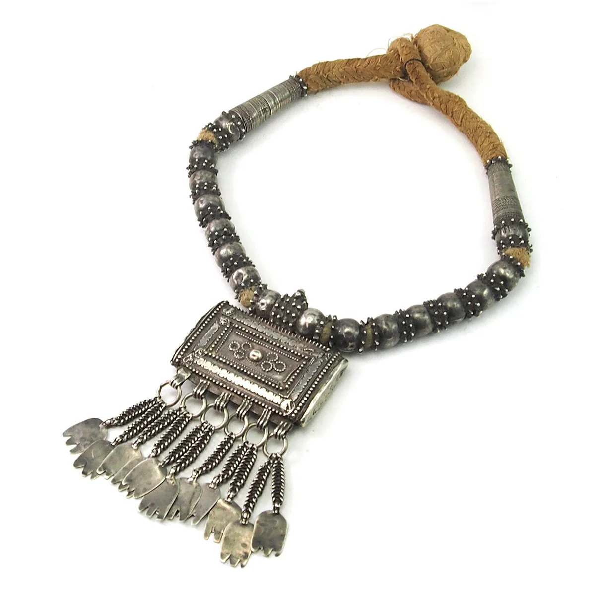 Omani Silver Hirz Pendant Necklace - Image 2