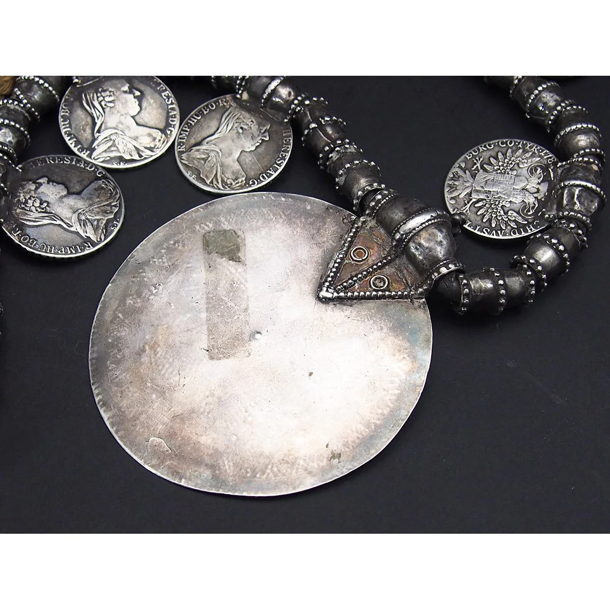 Omani Somt Fine Silver Pectoral Necklace from the Collection of Lois Sherr Dubin. - Image 7