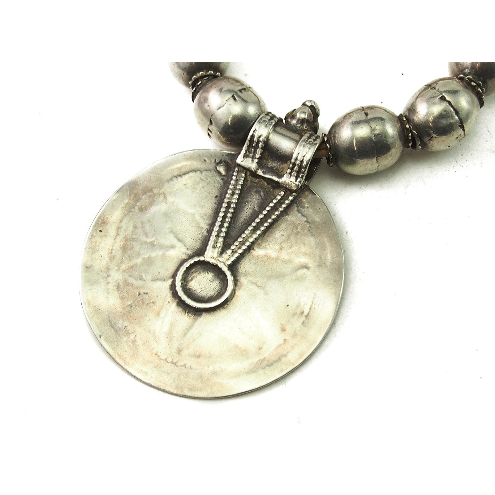 Omani Tribal Silver Somt Necklace - Image 2