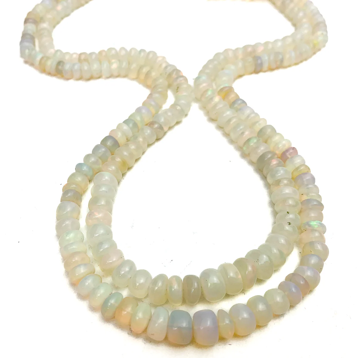 Opal Graduated 5-8mm Rondelle Bead Strand - Image 3
