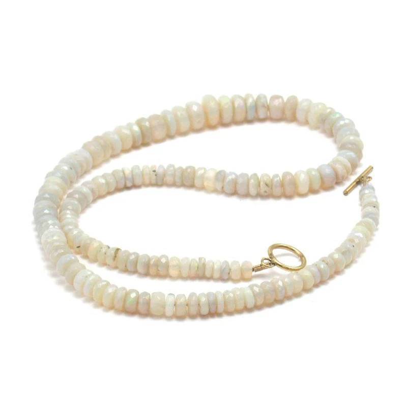 Opal Necklace with Gold Filled Toggle Clasp - Image 2