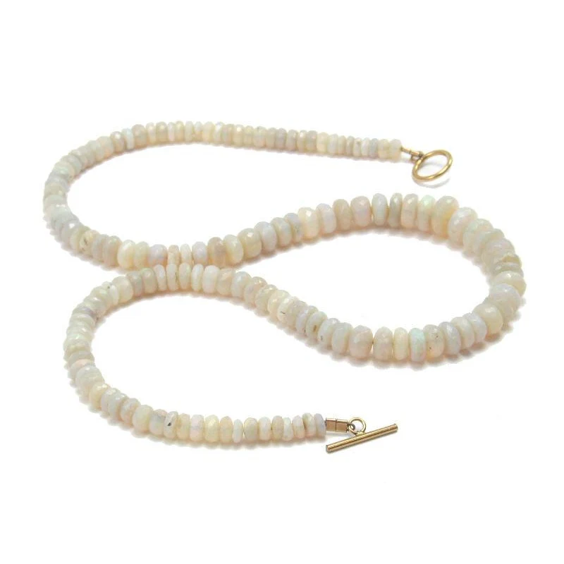 Opal Necklace with Gold Filled Toggle Clasp - Image 3