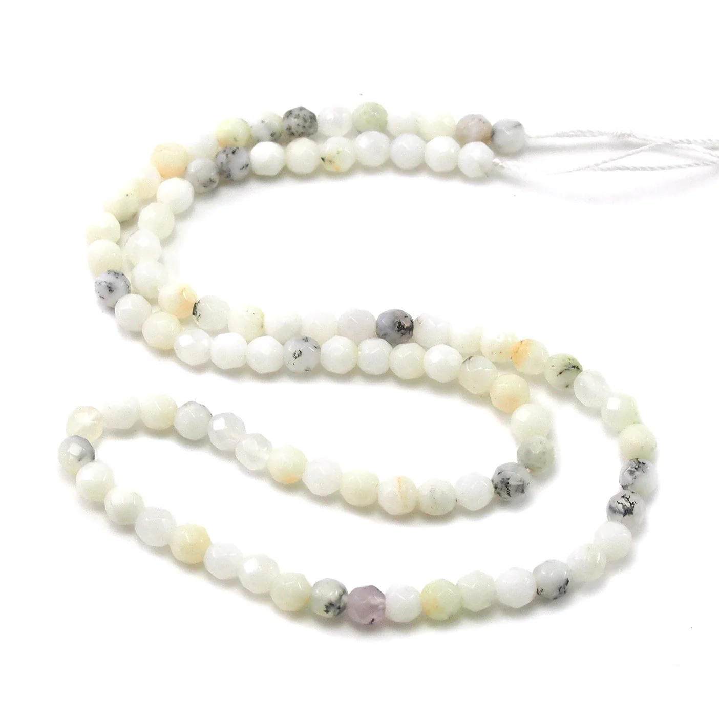 Opal White Faceted Rounds 4mm Strand - Image 2