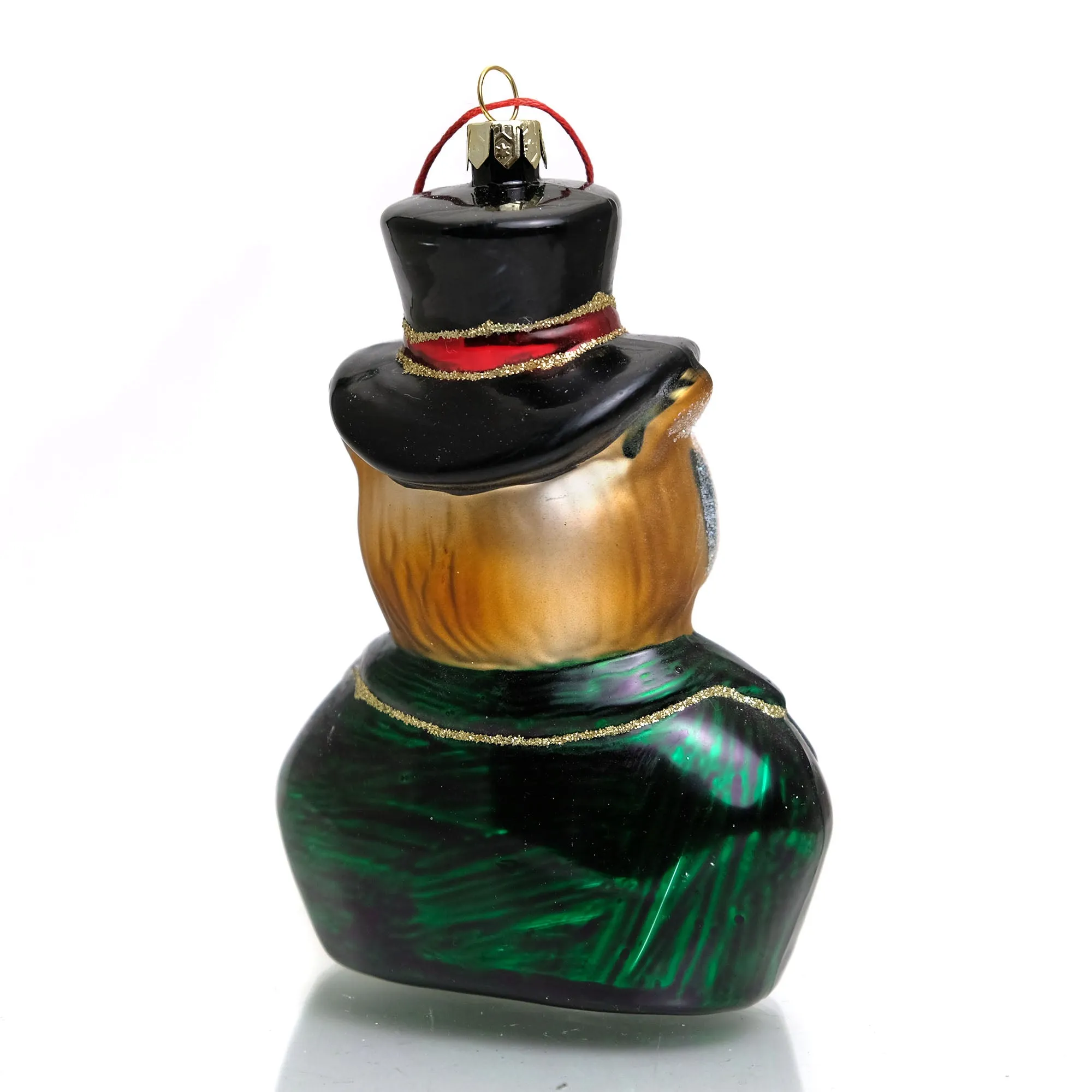 Owl Gent Glass Ornament - Image 3