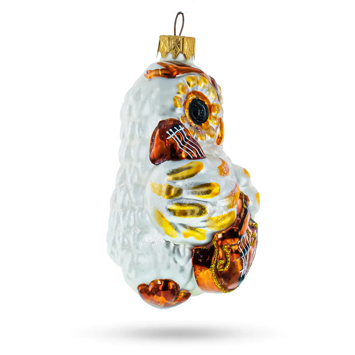 Owl Cellist Playing Elgar's Cello Ornament PS - Image 2