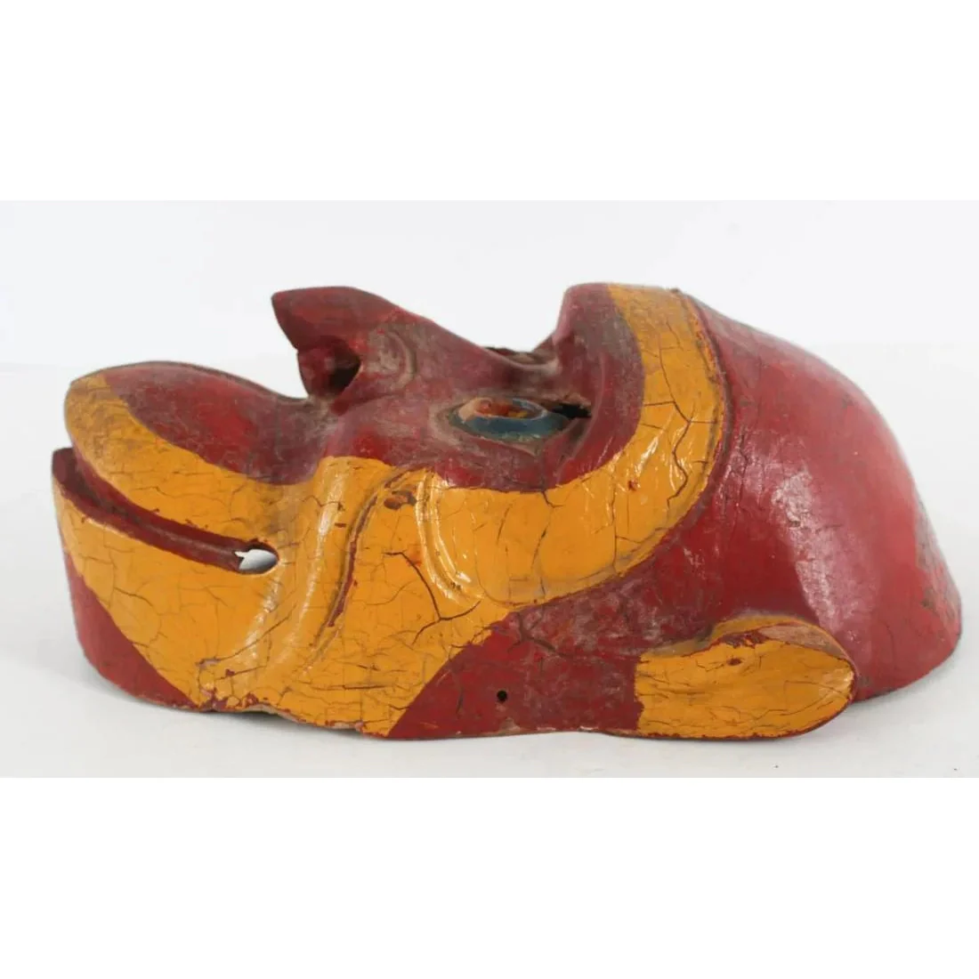 Chinese Opera Painted Wooden Monkey Mask, China #842 - Image 2