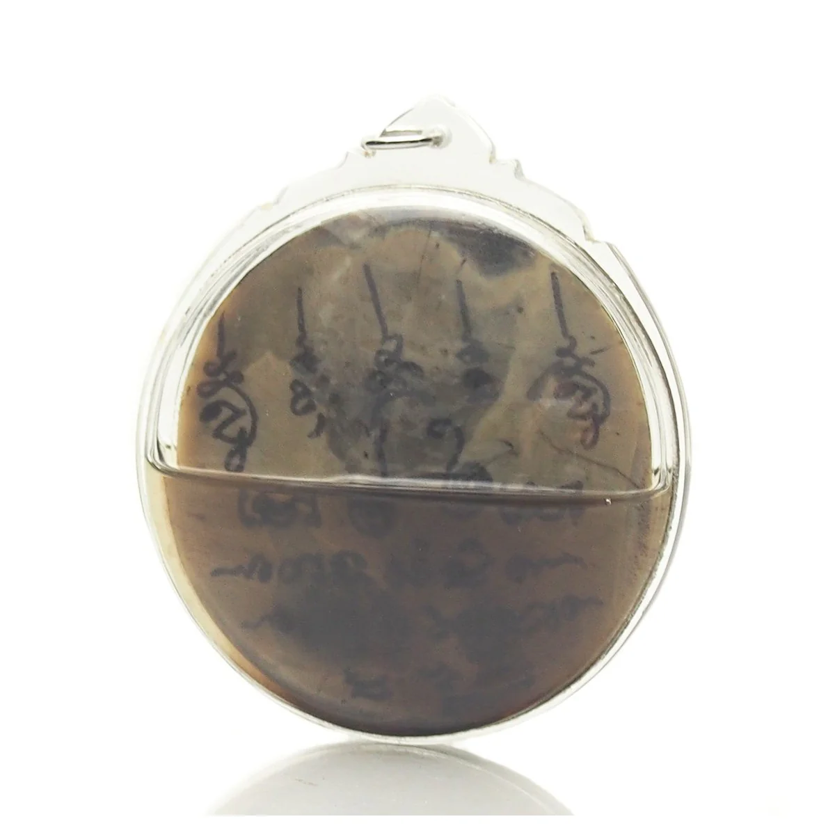 Palad Khik "The Money Bringer" Golden Oval Thai Amulet Pendant -6 - Image 3