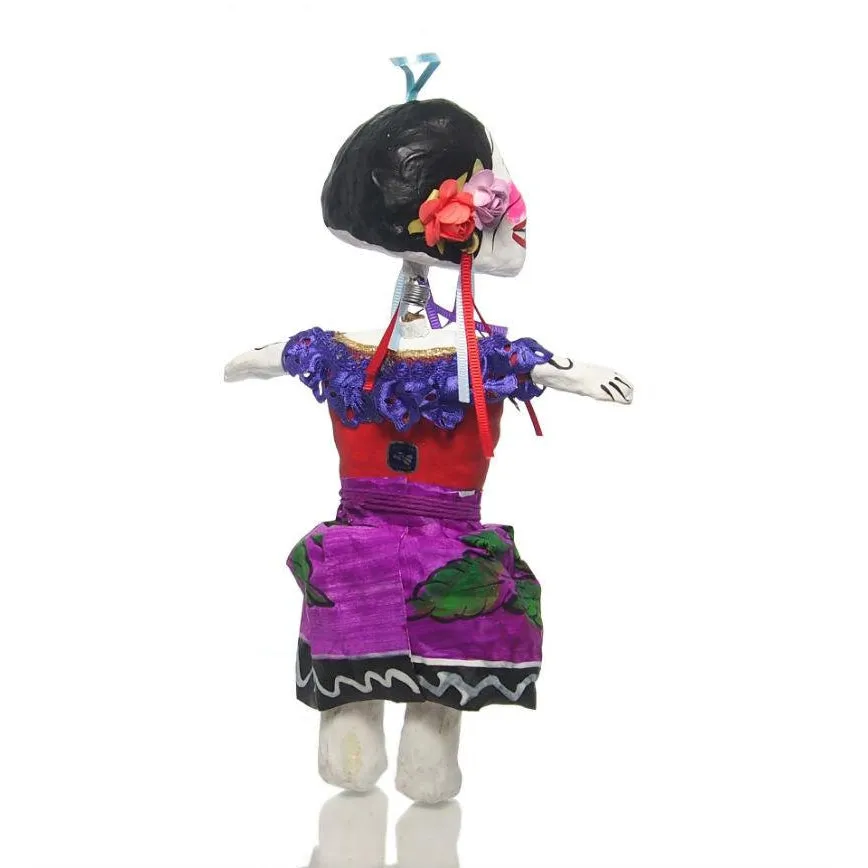 Paper Mache Catrina Ornament, Large - Image 3