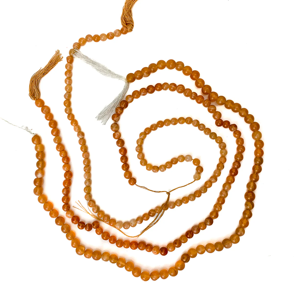 Peach Moonstone 4-6mm Smooth Rounds - Image 2