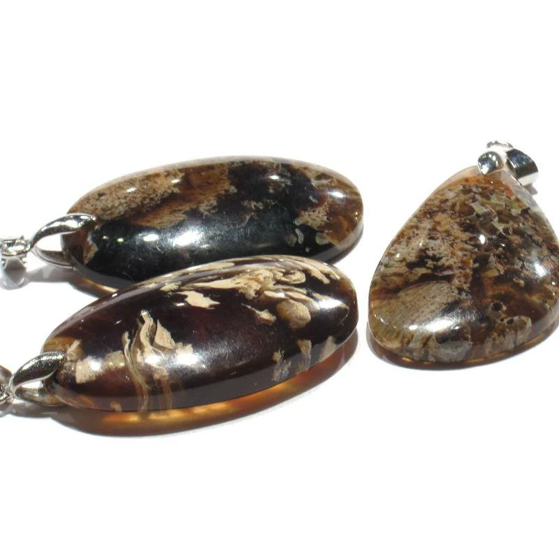Sumatra Amber Pendant with Bale, Medium - Image 3