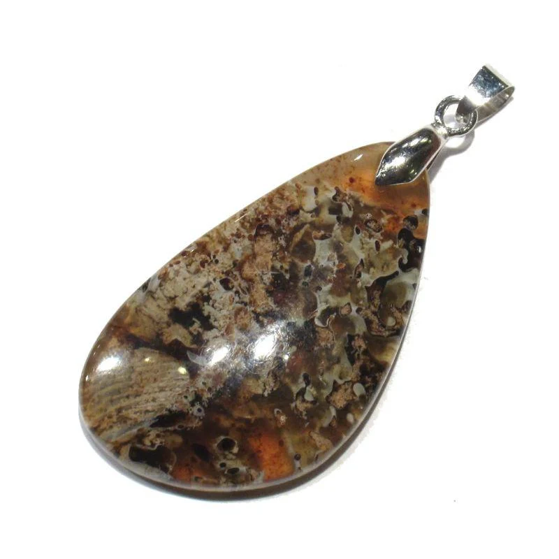 Sumatra Amber Pendant with Bale, Medium - Image 5