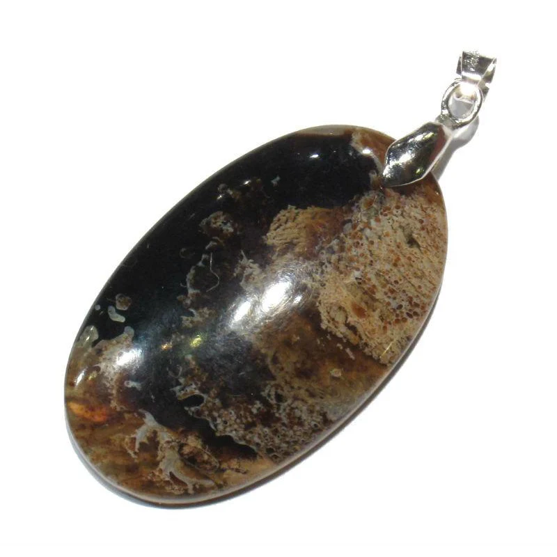 Sumatra Amber Pendant with Bale, Medium - Image 6