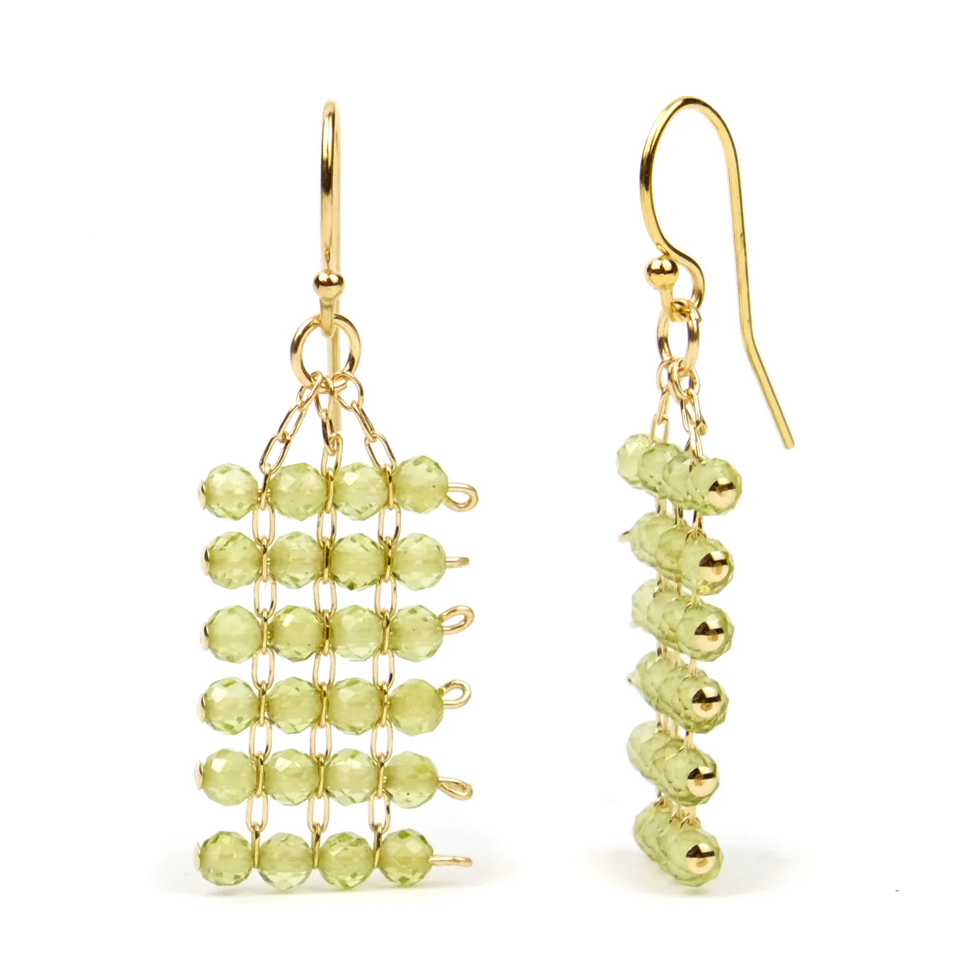 Peridot Earrings with Gold Filled Ear Wires - Image 2