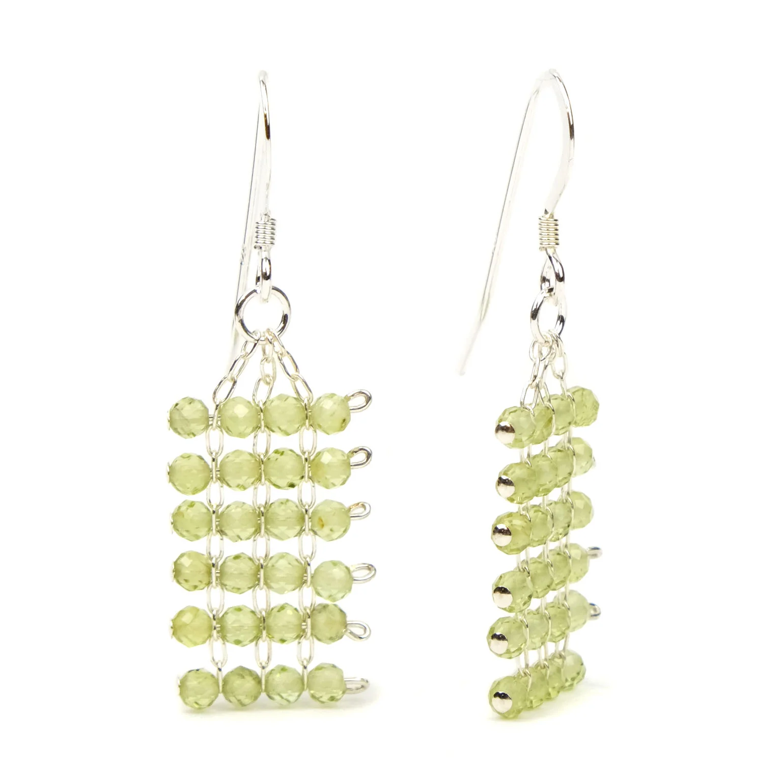 Peridot Earrings with Sterling Silver Ear Wires - Image 2