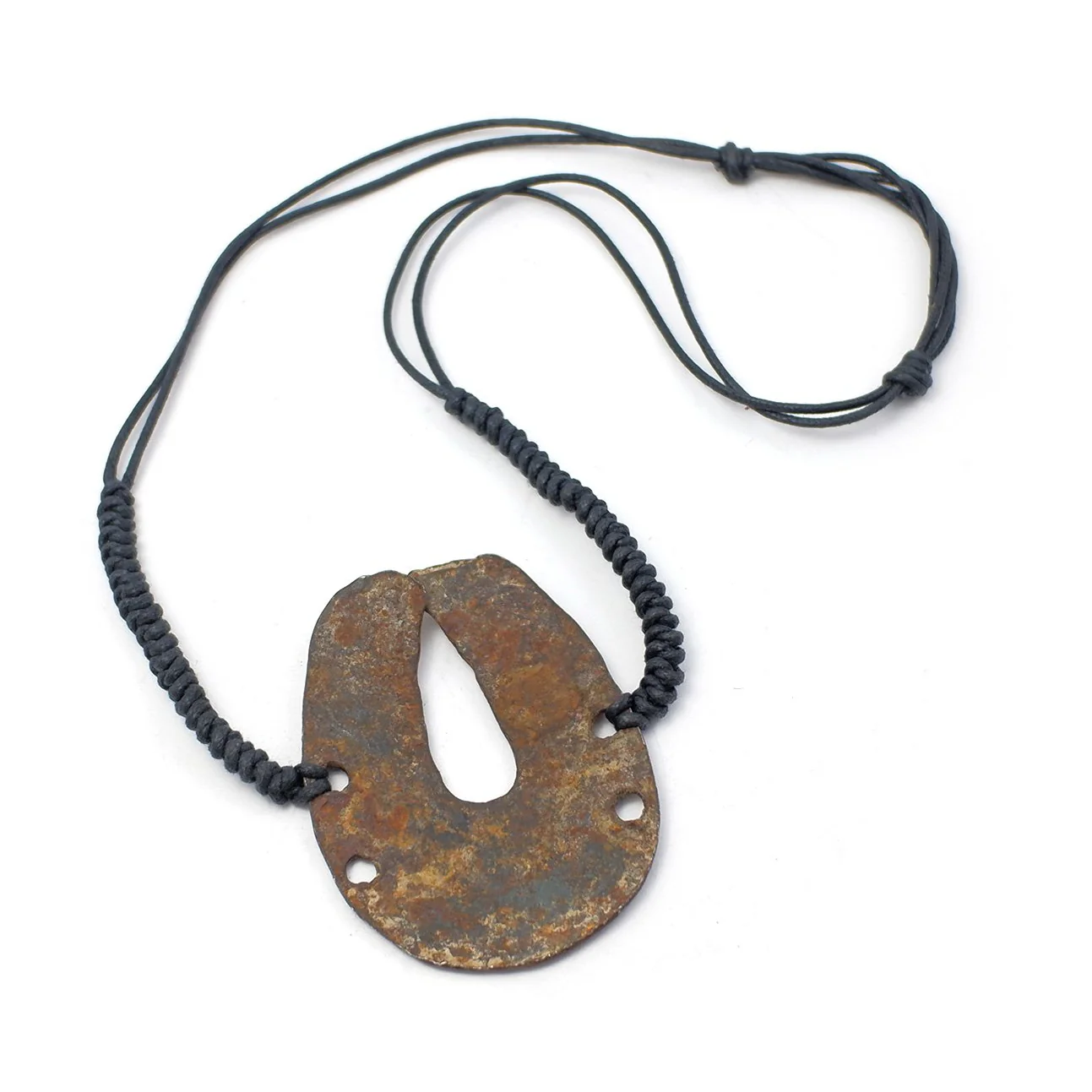 Persian Iron Horseshoe Amulet Necklace - Image 2