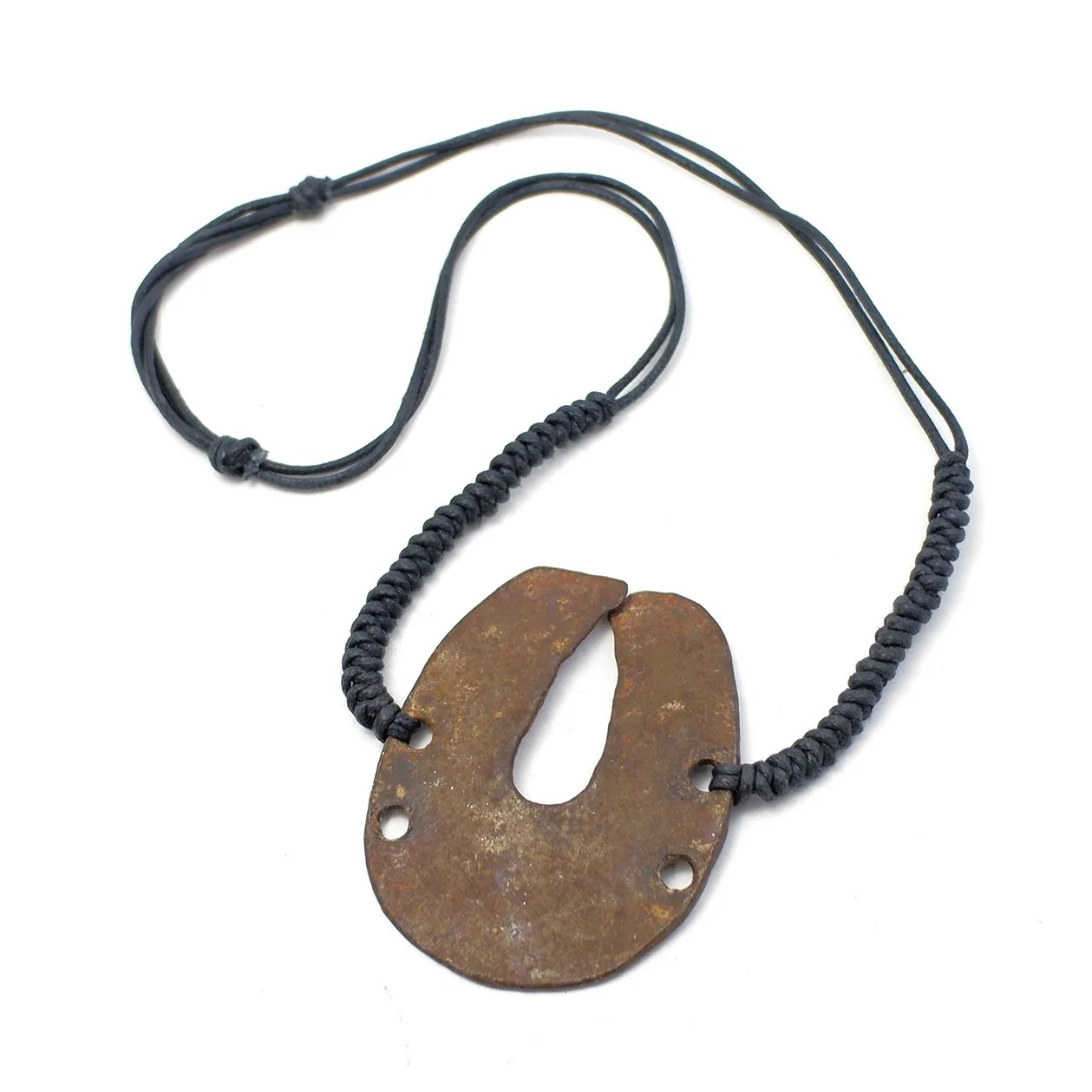 Persian Iron Horseshoe Amulet Necklace - Image 3