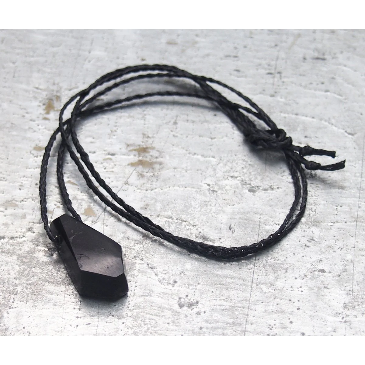 Persian Jet Tawiz Pendant Necklace - Image 2
