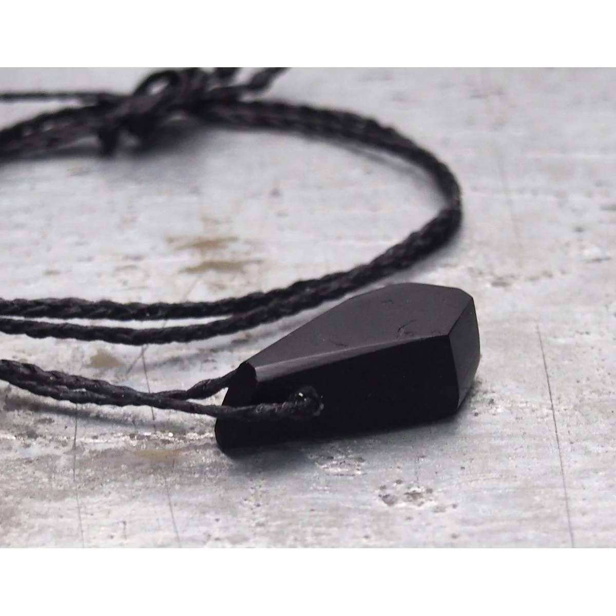 Persian Jet Tawiz Pendant Necklace - Image 3