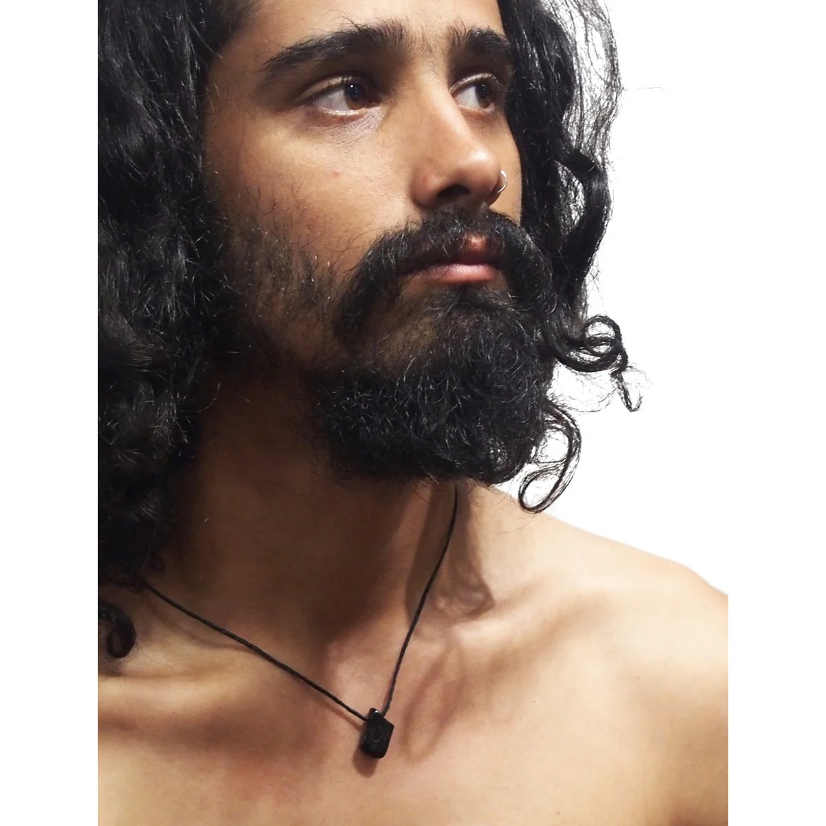 Persian Jet Tawiz / Small Amulet Necklace - Image 3
