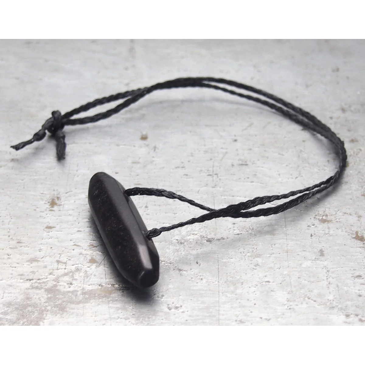 Persian Heirloom Black Onyx Aqeeq Center Bead Necklace - Image 5