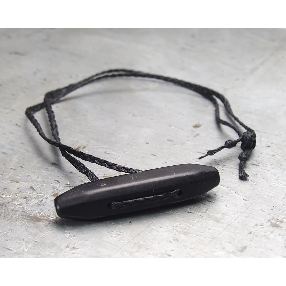 Persian Heirloom Black Onyx Aqeeq Center Bead Necklace - Image 6