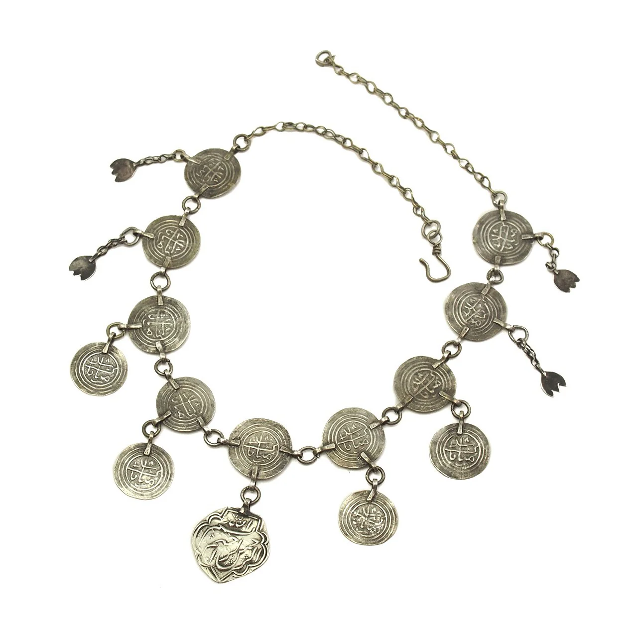 Persian Silver Charm Necklace - Image 2