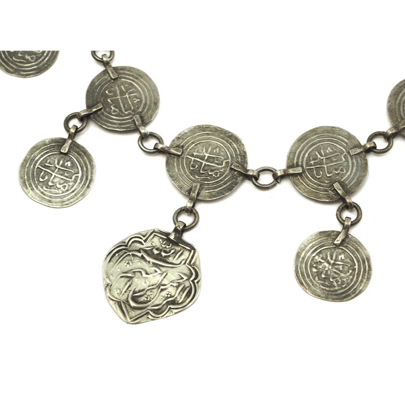 Persian Silver Charm Necklace - Image 3