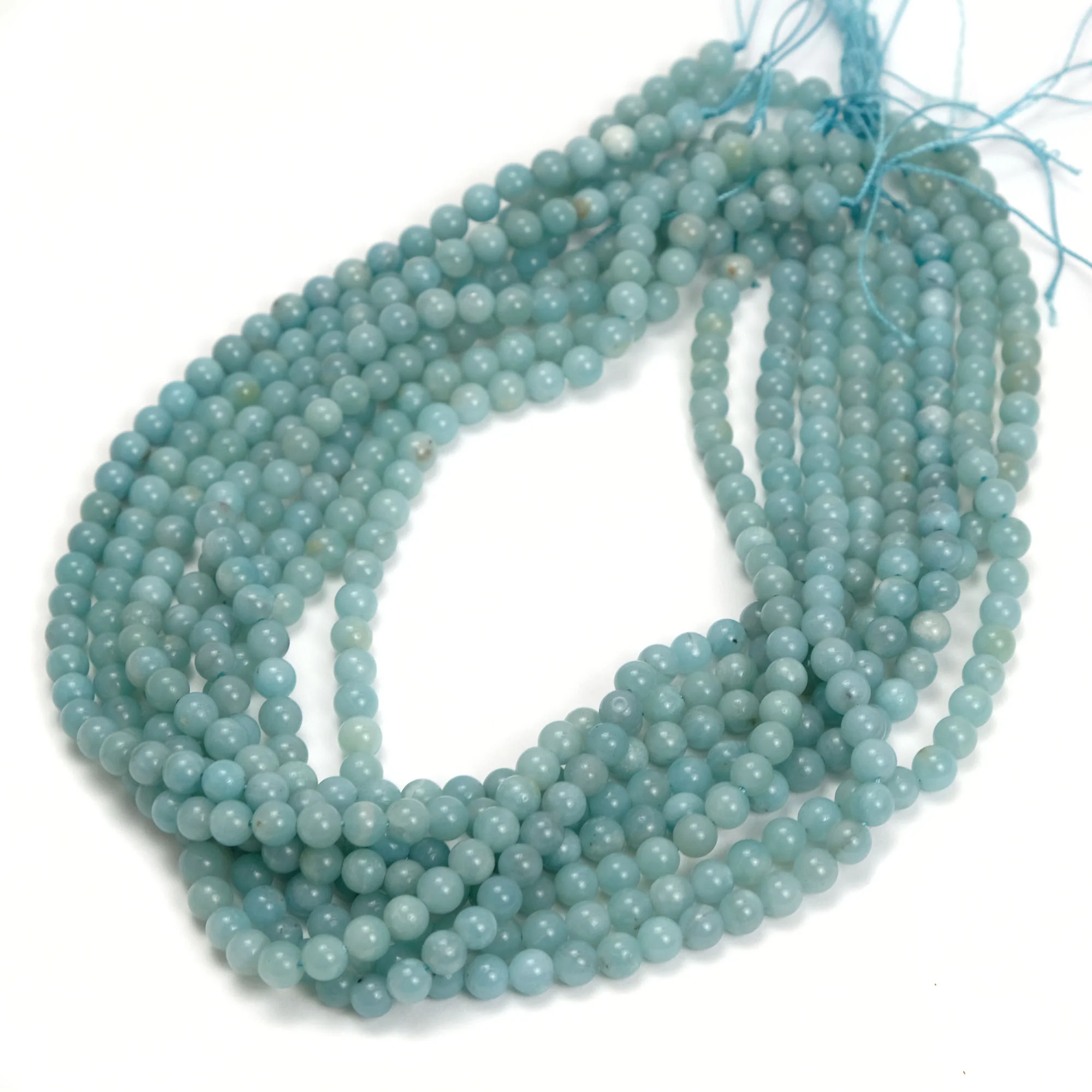 Peruvian Amazonite 6mm Smooth Rounds - Image 2