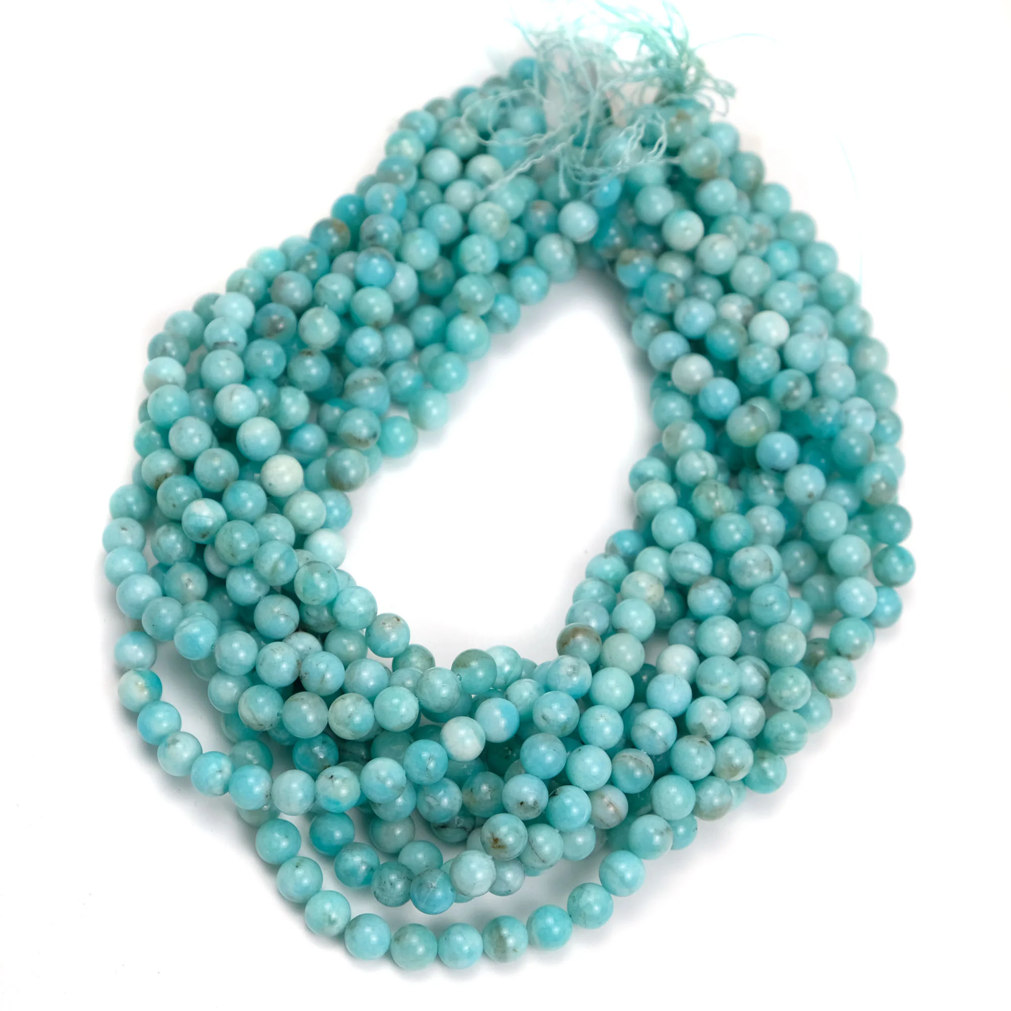 Peruvian Amazonite 8mm Smooth Rounds - Image 2
