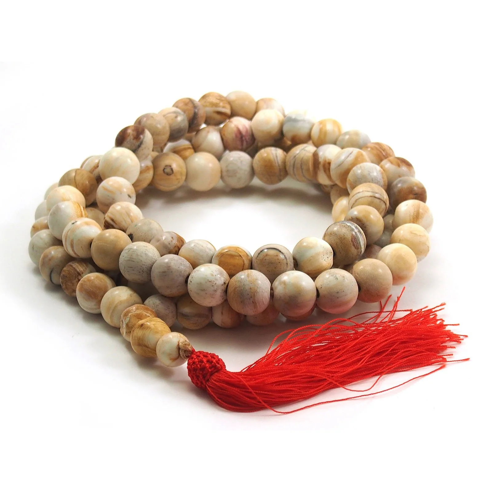 Petrified Wood Mala 14mm - Image 3