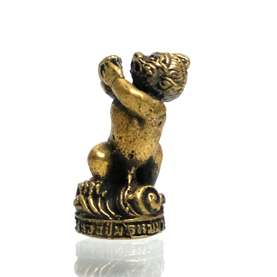 Phra Hanuman Brass Miniature Statue 3 - Image 2