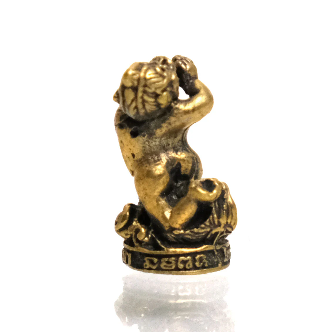 Phra Hanuman Brass Miniature Statue 3 - Image 3