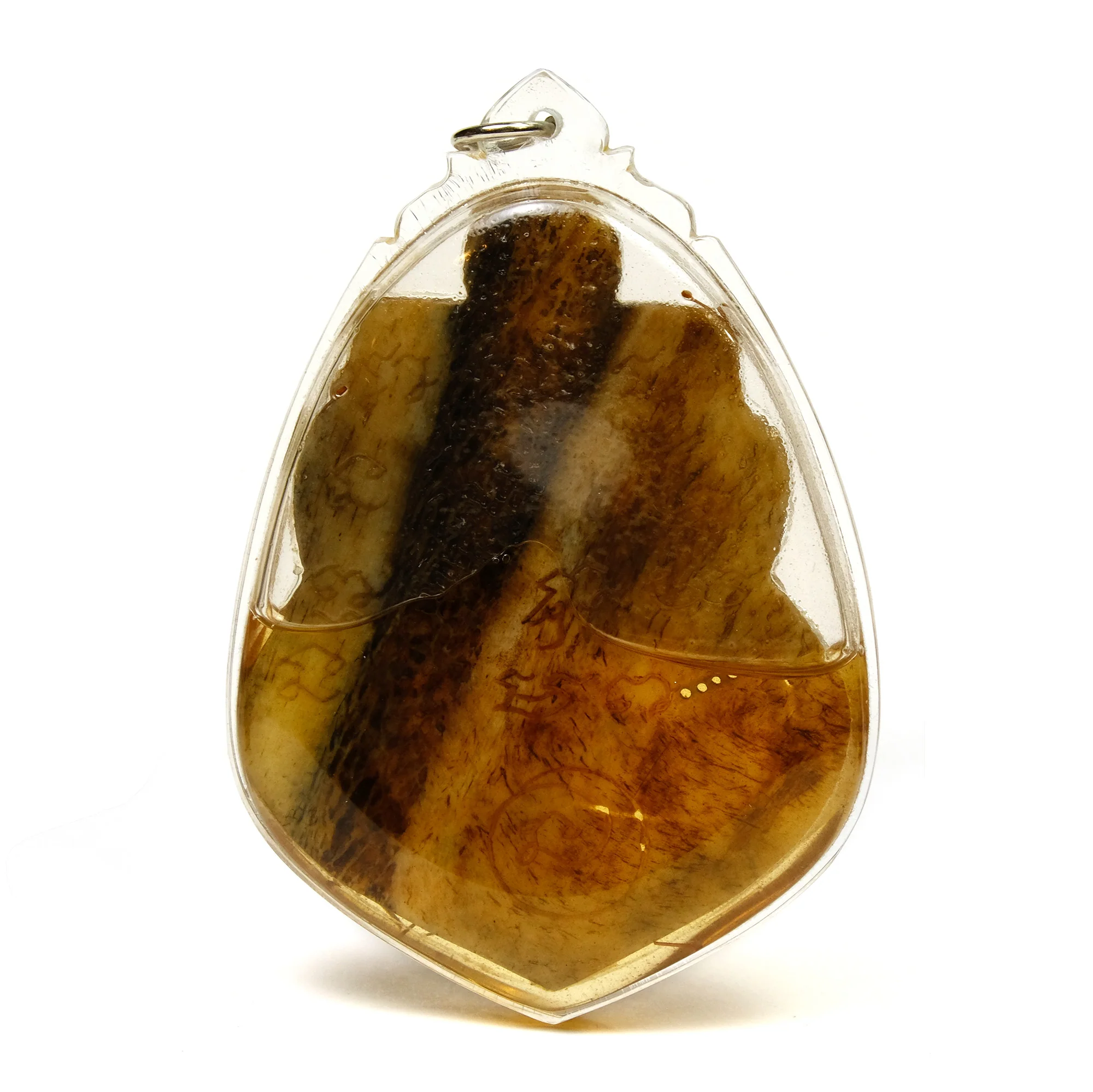 Phra Rahu "Lord of Darkness" Bone Thai Amulet Pendant -44 - Image 2