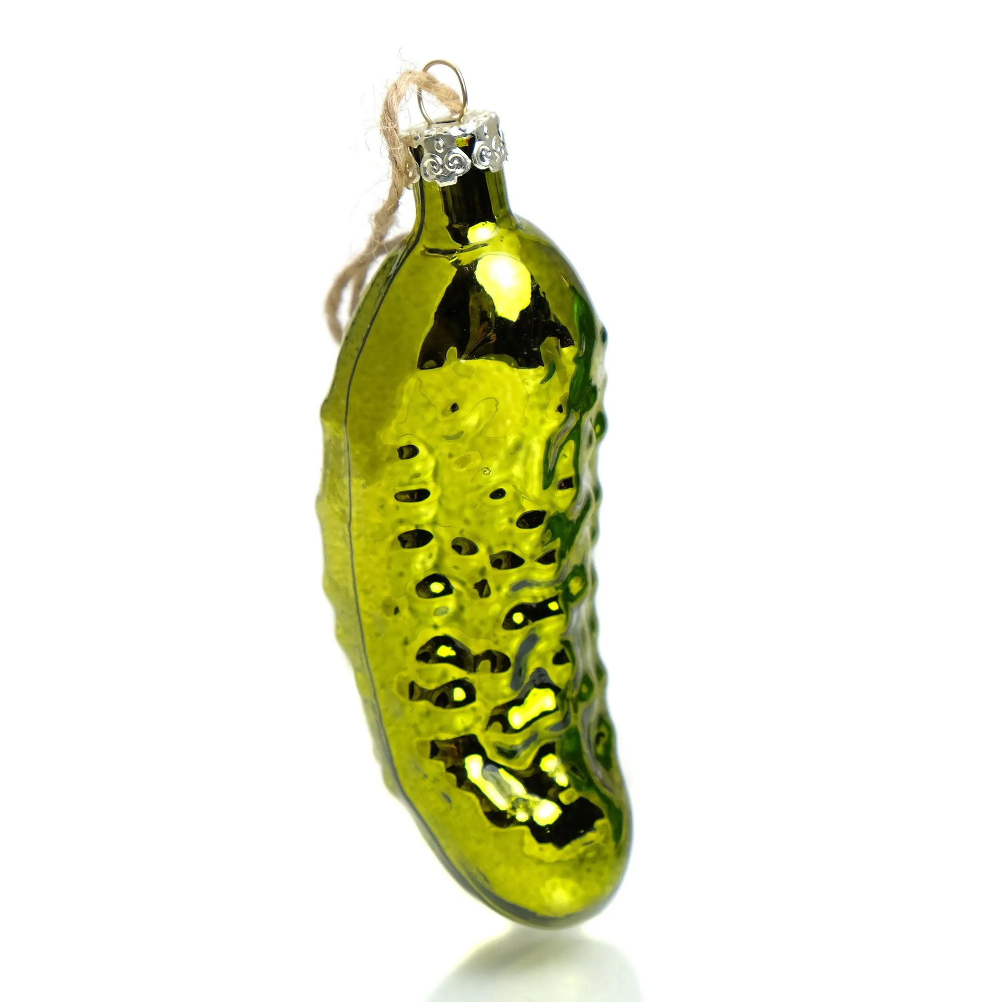 The LUCKY CHILD Christmas Pickle Glass Ornament - Image 3