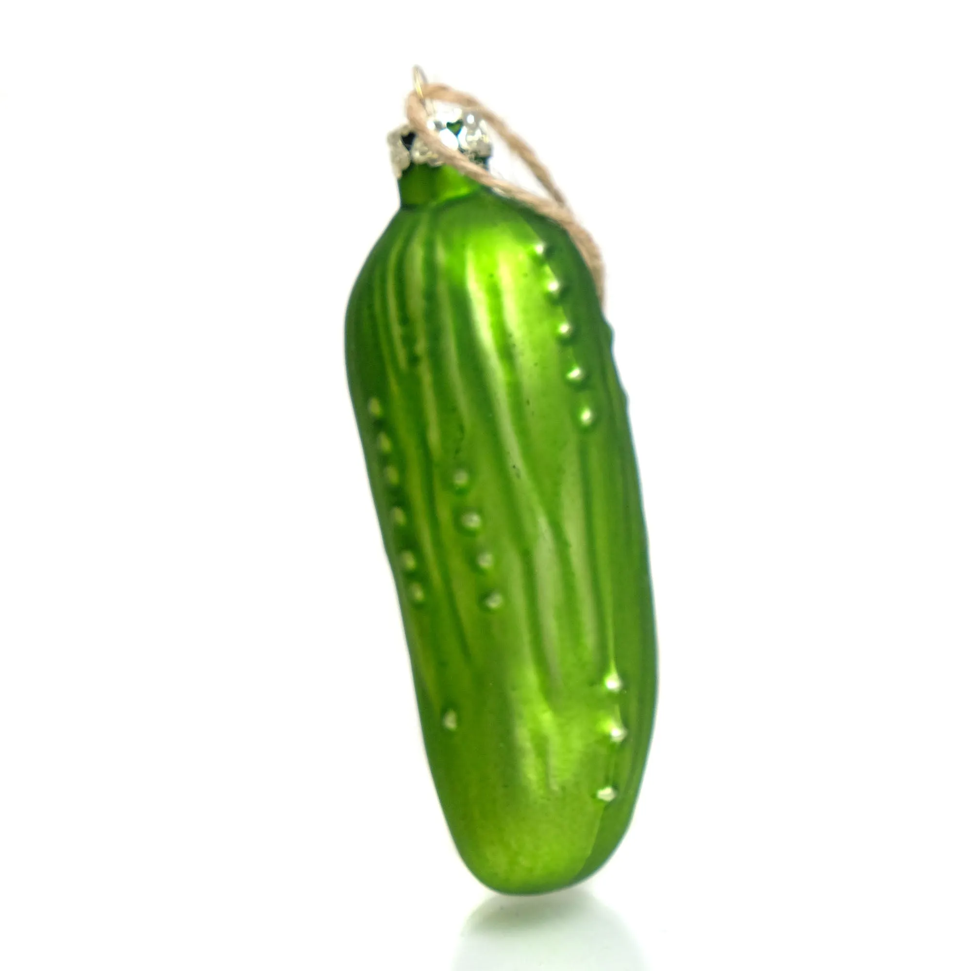 The LUCKY CHILD Christmas Pickle Glass Ornament - Image 4
