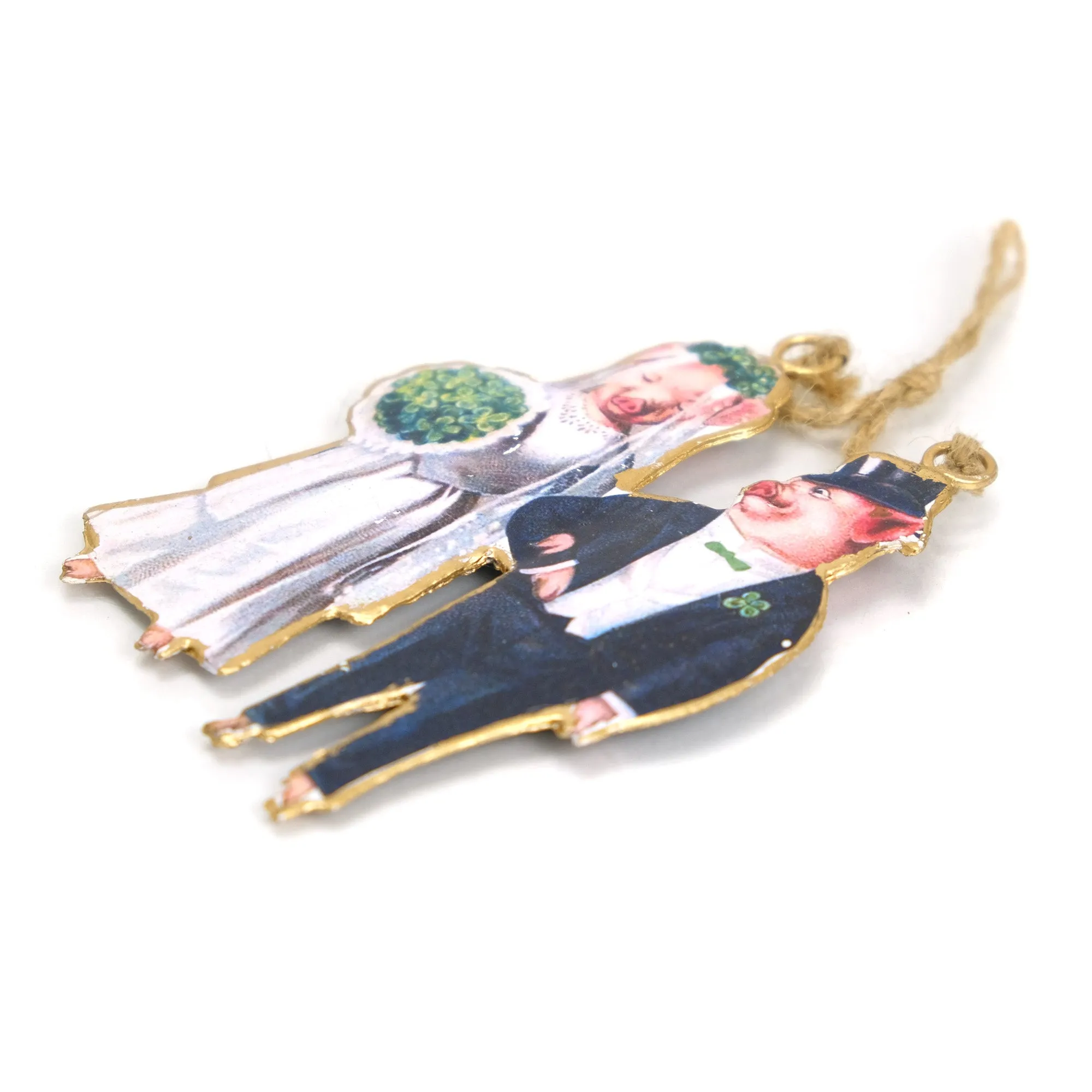 Pig Bride/Groom Ornament - Image 3